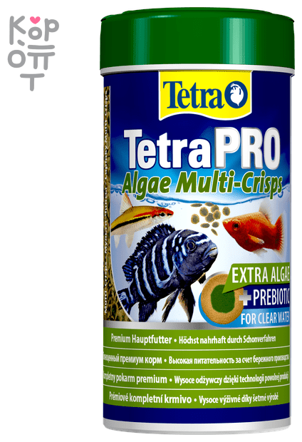 TetraPro Algae Crisps раст.корм для всех видов рыб в чипсах 250 мл - фотография № 5