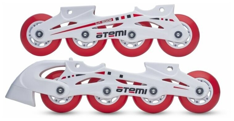 Роликовая рама Atemi Cross для фигурных коньков, красно-белый, р-р размер 38-41