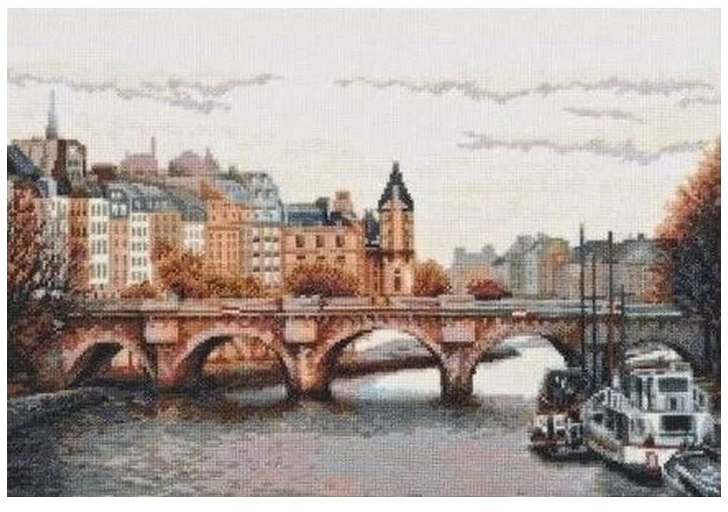 Набор для вышивания Палитра "Мост через Сену"