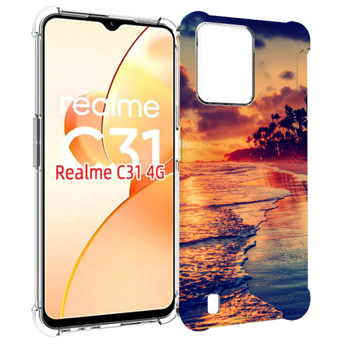 Чехол MyPads Берег для OPPO Realme C31 задняя-панель-накладка-бампер чехол mypads разноцветный дым для oppo realme c31 задняя панель накладка бампер