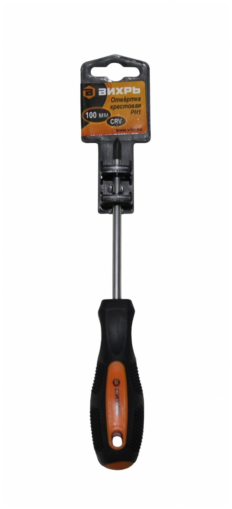 фото Отвёртка крестовая вихрь PH1 100мм