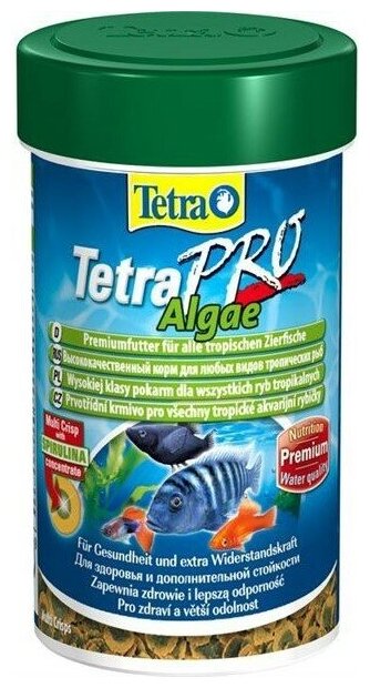 TetraPro Algae Crisps раст.корм для всех видов рыб в чипсах 500 мл - фотография № 17