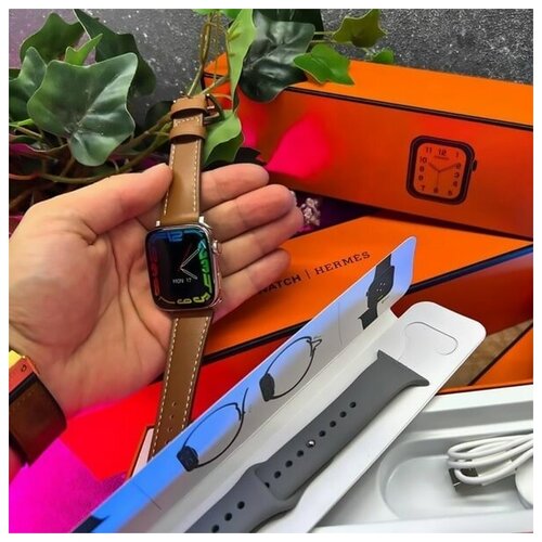 Умные часы SmartWatch DT1 MAX HERMES WATCH 8 45мм Silver 495000₽