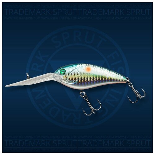 фото Воблер sprut kabuto 75f 25г/smlt-sc