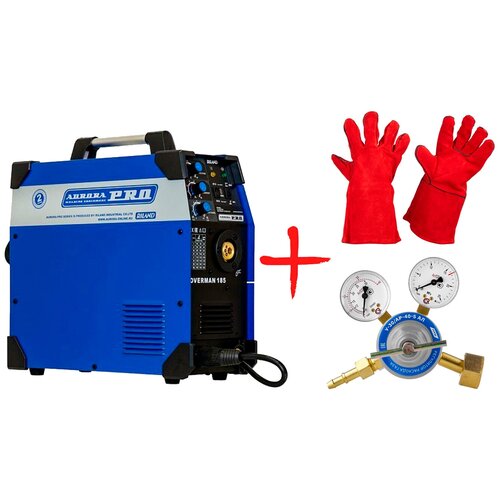 Сварочный аппарат инверторного типа Aurora OVERMAN 185 Регулятор расхода газа и Краги 3430000₽