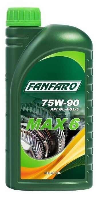 FANFARO 57468 Масо трансмиссионное FANFARO MAX-6 SAE 75w90 GL-4/GL-5 1