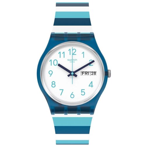 Наручные часы swatch Gent, белый, синий