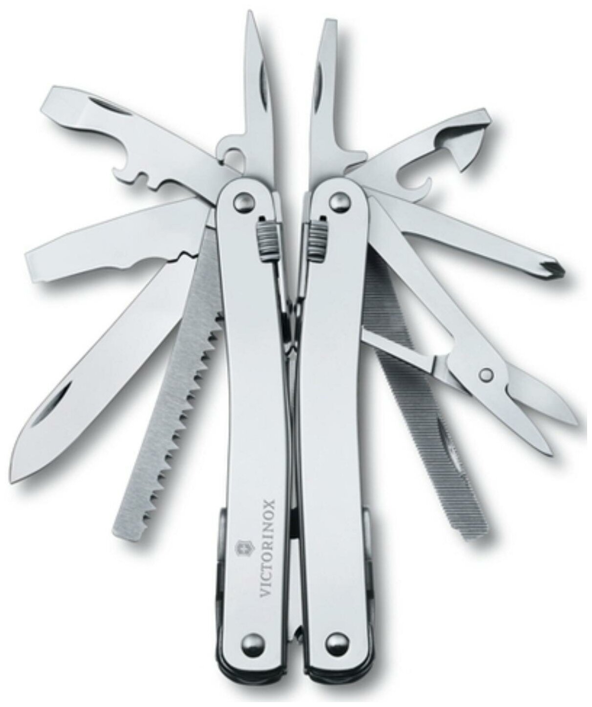 Мультитул Victorinox SwissTool Spirit II, 105 мм, 26 функций, кожаный чехол