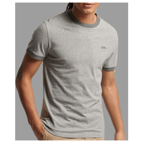 Футболка без принта, SuperDry, артикул: M1011183A, Цвет QOG Grey Grit, Размер M