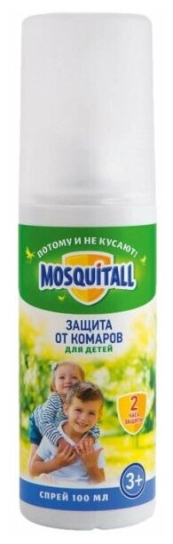 Спрей Mosquitall Нежная защита для детей от комаров 100 мл - фото №8