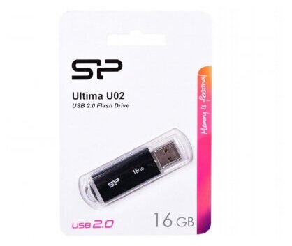 USB флешка Silicon Power 16Gb Ultima U02 black USB 2.0