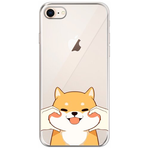 Силиконовый чехол Mcover для Apple iPhone 7 с рисунком Хороший щенок силиконовый чехол mcover на apple iphone 13 pro max с рисунком хороший щенок
