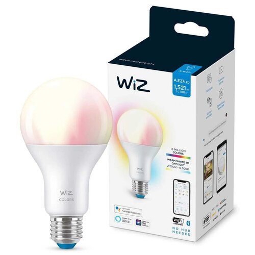 Умная светодиодная лампа WiZ Wi-Fi BLE 60W A60E27927-65TW1PF6