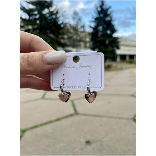 Серьги кольца/серьги колечки крест/крестики