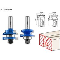 ЗУБР 41x23мм, хвостовик 12мм, Набор фрез рамочных №3