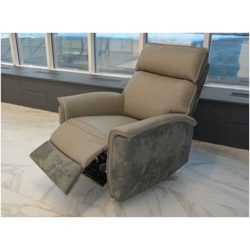 Кресло мягкое, кожа, реклайнер, домашний кинотеатр