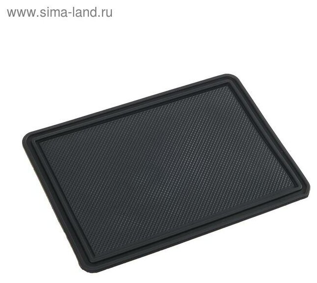 фото Коврик противоскольязщий 18×13 см с бортом, черный