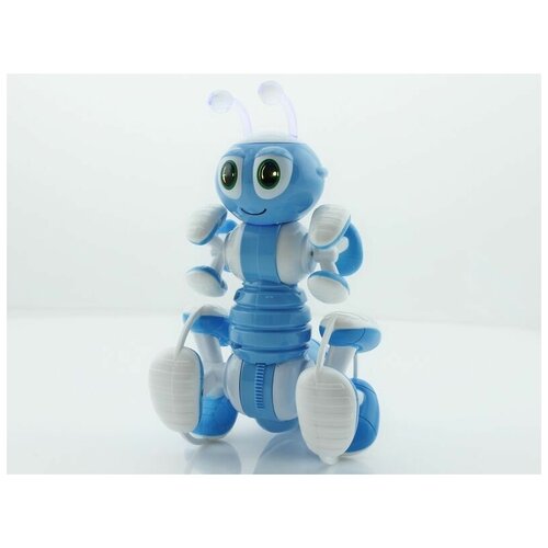Р/У робот-муравей трансформируемый, звук, свет, танцы (синий) BRAINPOWER AK055412-B
