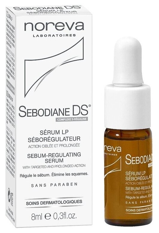 Noreva Себорегулирующая сыворотка для сухой кожи лица Sebodiane DS Sebum-Regulating Serum 8мл