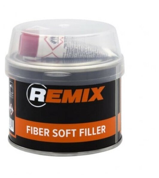 REMIX RM-FSF-900 Шпатлевка полиэфирная со стекловолокном 2К 0,9 кг REMIX RM-FSF-900