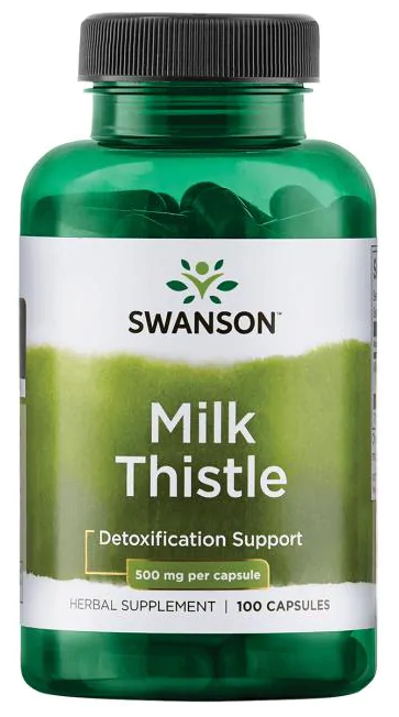 Печень/Снижение холестерина Swanson Full Spectrum Spectrum Milk Thistle 500 mg (100 капсул)