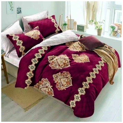 Комплект постельного белья, red-gold