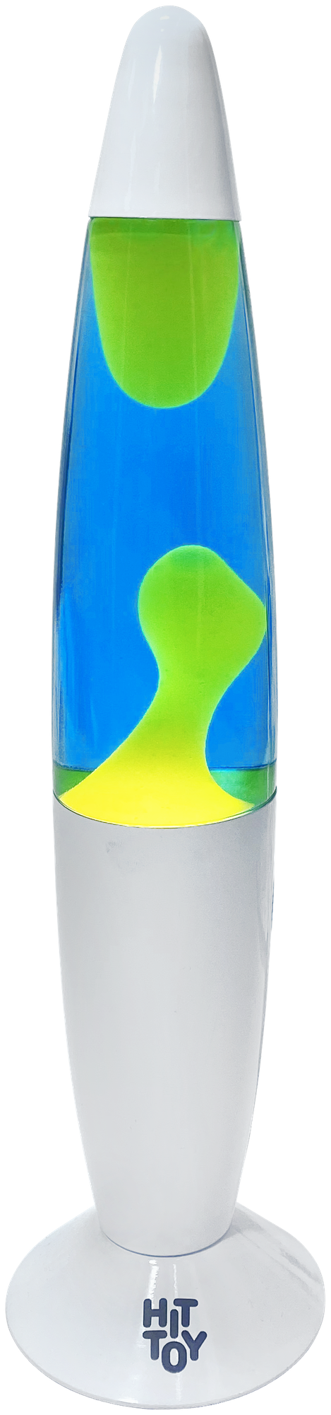 Лава-лампа 41 см Белый, Синий/Желтый - фотография № 1