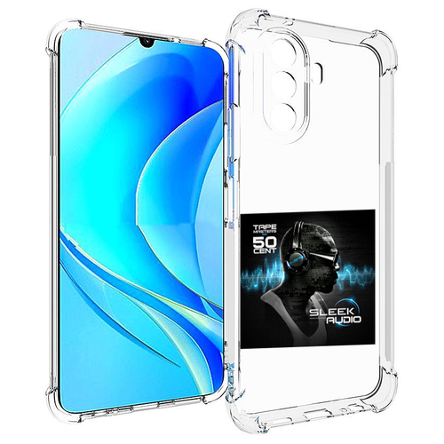 Чехол MyPads 50 Cent - Sleek Audio для Huawei Nova Y70 / Nova Y70 Plus (MGA-LX9N) / Huawei Enjoy 50 задняя-панель-накладка-бампер чехол mypads фиолетовый осьминог для huawei nova y70 nova y70 plus mga lx9n huawei enjoy 50 задняя панель накладка бампер