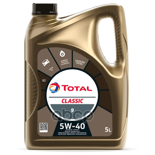 TotalEnergies Масло Моторное Total Classic 5w40, 5l Замена Номеру 156721