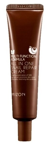 Крем для лица с муцином улитки Mizon All In One Snail Repair Cream, 35ml - фото №9