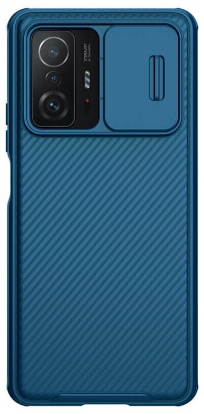 Накладка Nillkin Cam Shield Pro пластиковая для Xiaomi Mi 11T / Mi 11T Pro Blue (синяя)