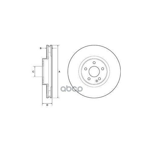 DELPHI BG9174C Диск тормозной