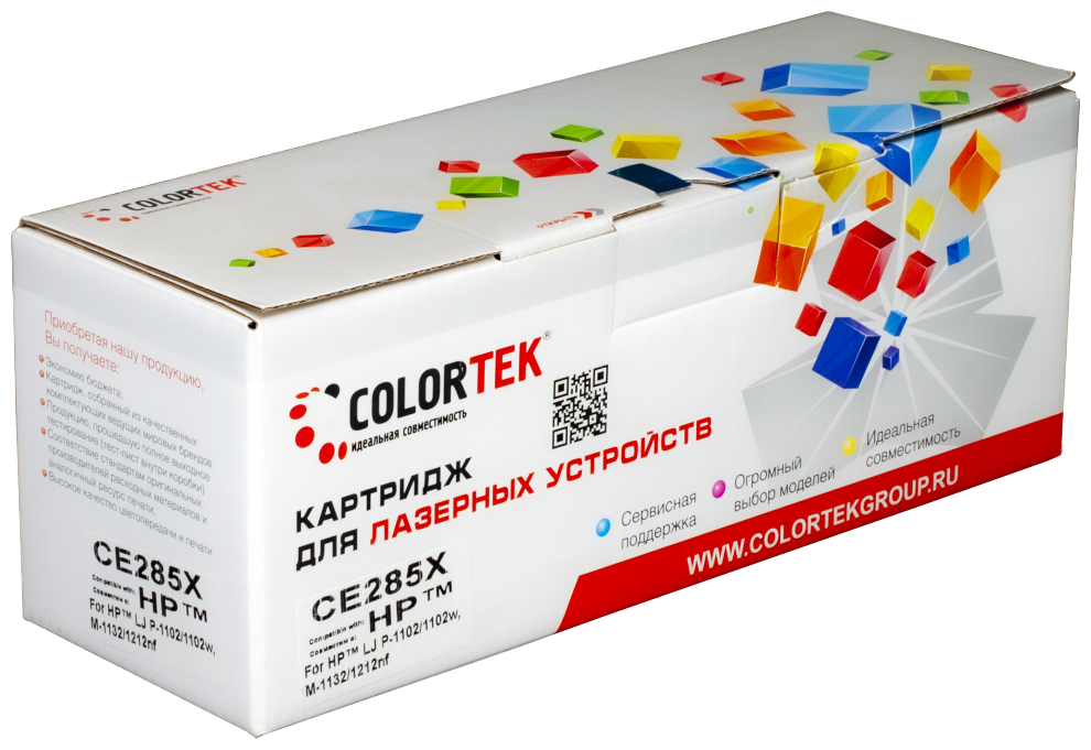 Картридж Colortek CT-CE285X черный