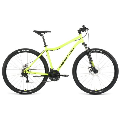Горный велосипед Forward Sporting 29 2.2 D, год 2022, цвет Зеленый-Черный, ростовка 17 горный велосипед trek marlin 4 29 год 2022 цвет черный ростовка 21 5