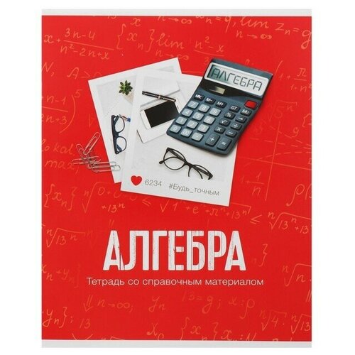 Тетрадь предметная Фото, 48 листов в клетку Алгебра со справочным материалом, обложка мелованный картон, блок офсет тетрадь предметная фото 48 листов в клетку химия со справочным материалом обложка мелованный картон блок офсет 4 шт