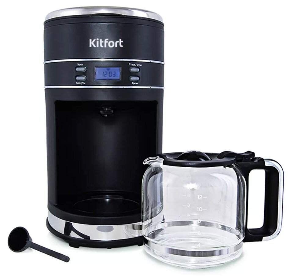 Кофеварка Kitfort KT-704-2 Black . - фотография № 3