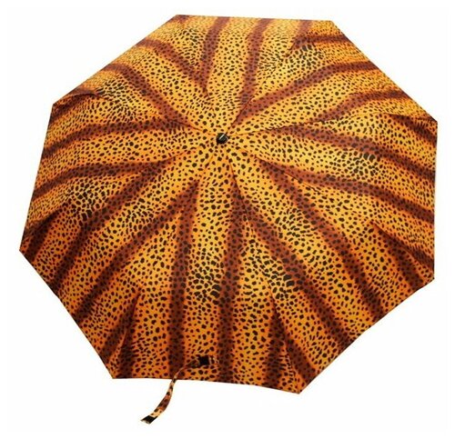 Мини-зонт Remeco Collection, автомат, 2 сложения, купол 58 см, коричневый, желтый
