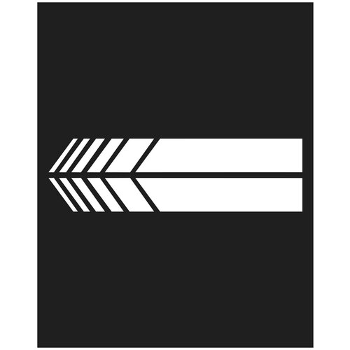 Наклейка на авто полоски на зеркало