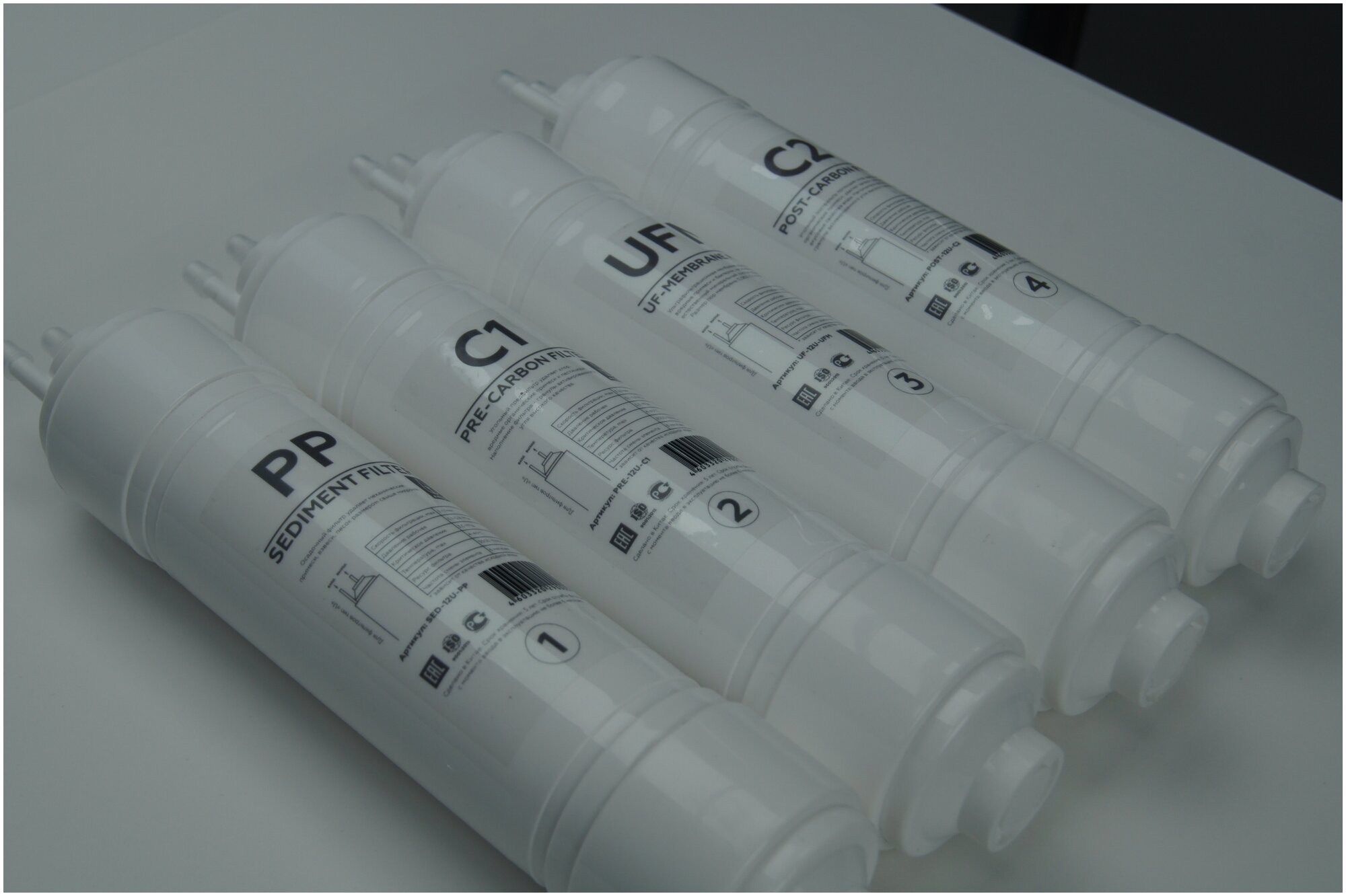 Комплект фильтров для очистки воды 14U. Для пурифайеров, систем под мойку, наборов-инсталляций. SED, PRE, UF, POST - фотография № 6