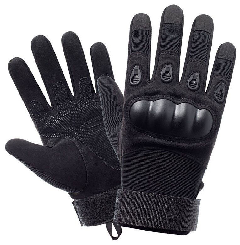 Тактические перчатки для мужчин полнопалые Army Tactical Gloves, цвет Черный (Black)-L