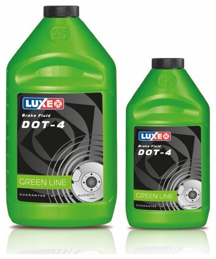 Тормозная жидкость LUXE Green Line DOT-4 910г