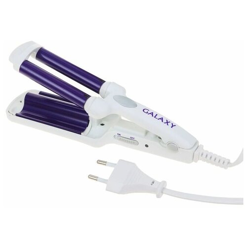 Плойка Galaxy GL 4619 35 Вт керамическое покрытие d10 мм 180С белая 166700₽