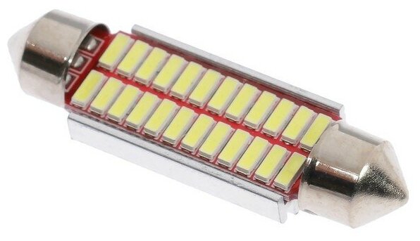 Автолампа светодиодная Cartage C5W 12 В 22 SMD 41 мм свет белый