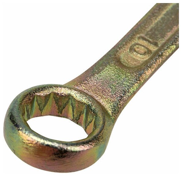 Ключ комбинированный REXANT 10 мм, желтый цинк - фотография № 6