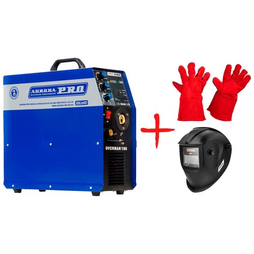 Сварочный аппарат инверторного типа Aurora OVERMAN 180 Маска сварочная Хамелеон и Краги 3430000₽