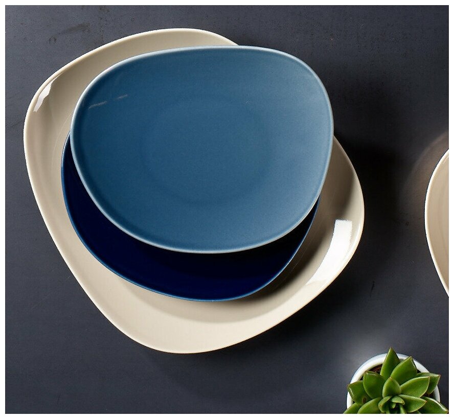 Тарелка для завтрака Organic Turquoise Villeroy & Boch 21x17x2 см Фарфор