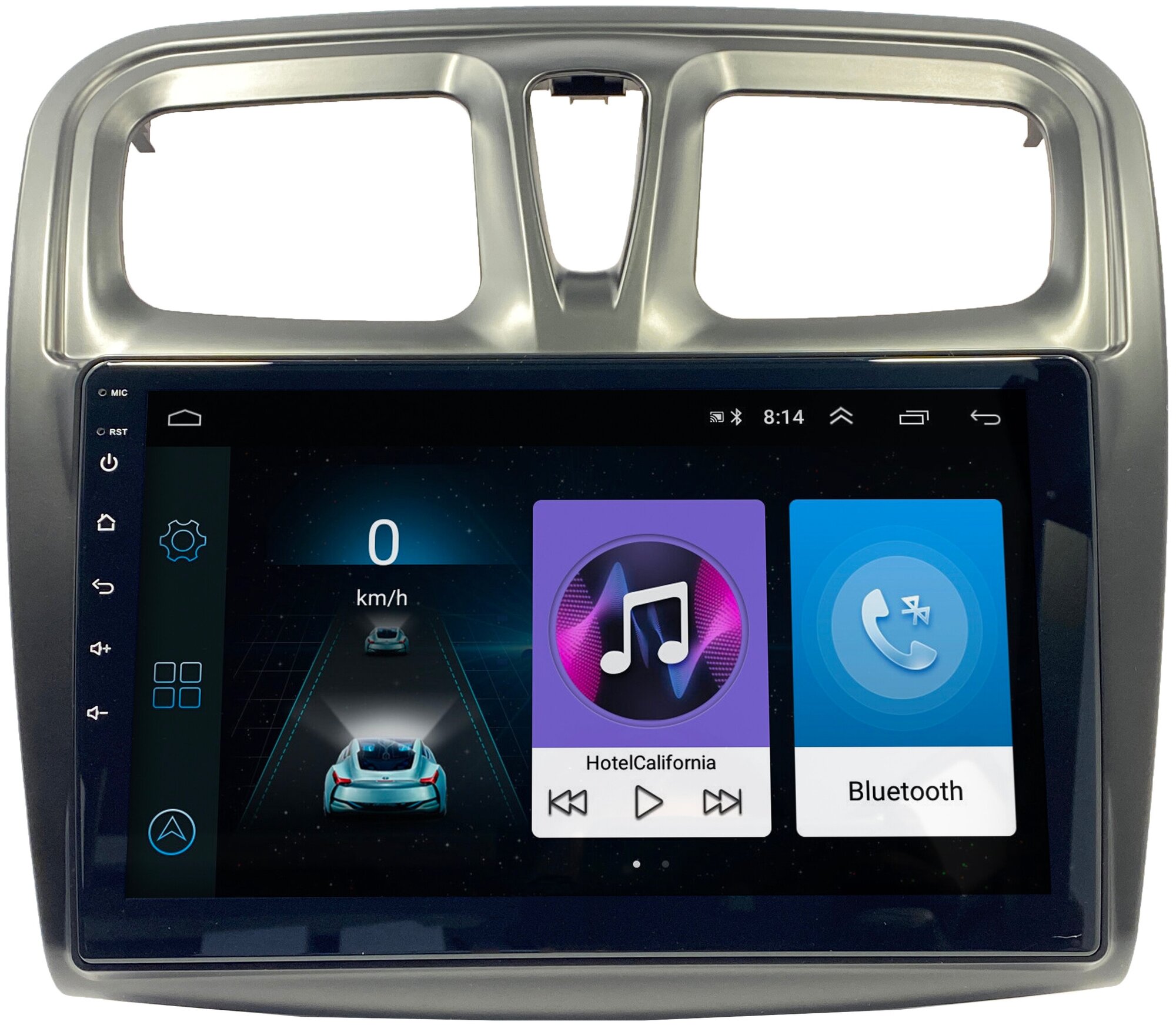 Штатная магнитола Zenith Renault Logan 2 2014-2021, Android 10, 1/16GB, для комплектации без кнопок на руле и джойстика