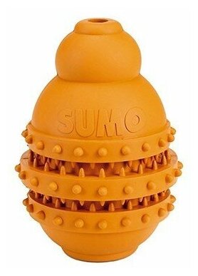 Beeztees 626624 Игрушка д/собак "Sumo Play" для зубов оранжевая 6*6*8,5см . - фотография № 2