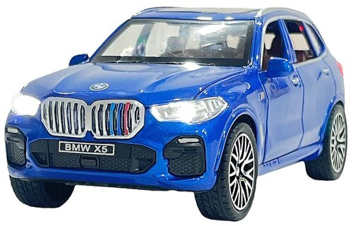 Металлическая машинка модель BMW X5 масштаб 1:32 16,5 см / Металлическая коллекционная игрушка БМВ Х5 с инерционным механизмом 18085