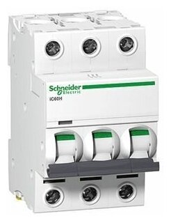 Автоматический выключатель Schneider Electric Acti9 iC60N 3P 32А с хар. D 6 кА A9F75332